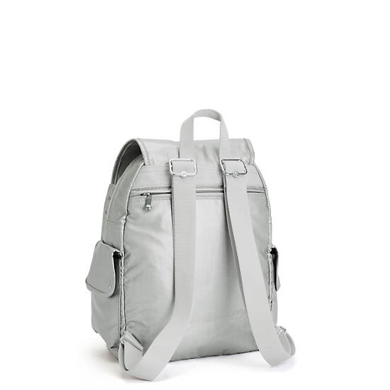 Kipling City Pack Small Metallic Hátizsák Titán | HU 1514KO